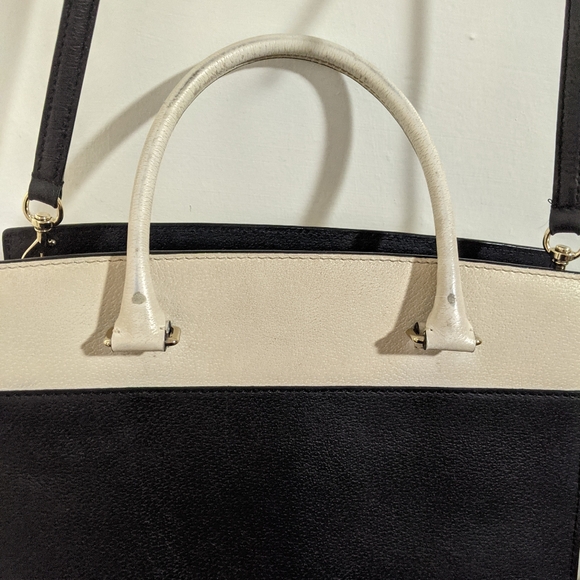 Kate Spade vintage cream & black leather purse - Picture 6 of 11